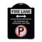 Signmission Fire Lane No Parking or Standing Anytime Heavy-Gauge Aluminum Sign, 24" x 18", BS-1824-24009 A-DES-BS-1824-24009 - alternate 1